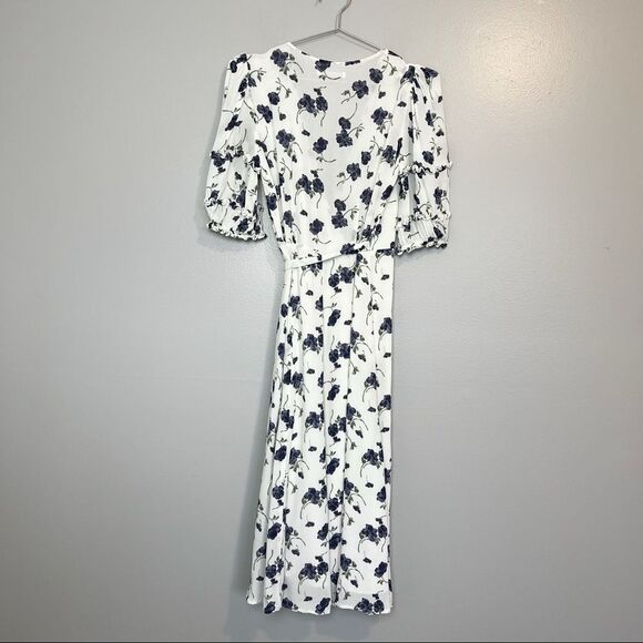 NEW REFORMATION Tanna In Blueberries Midi Dress - Picture 5 of 8